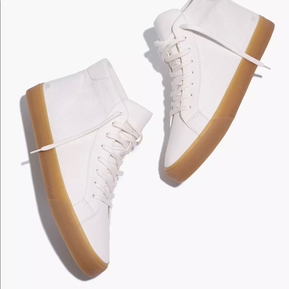 Madewell Sidewalk High-Top Sneakers in Recycled Canvas
